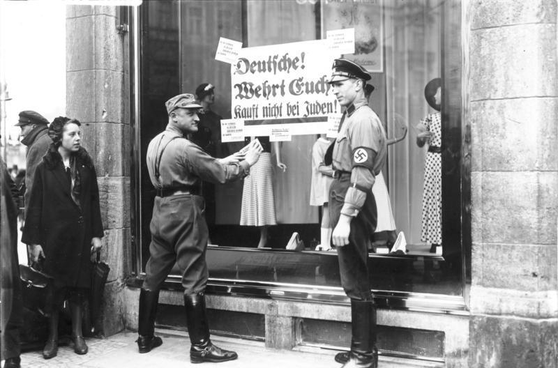 Berlin, NS-Boykott gegen jüdische Geschäfte